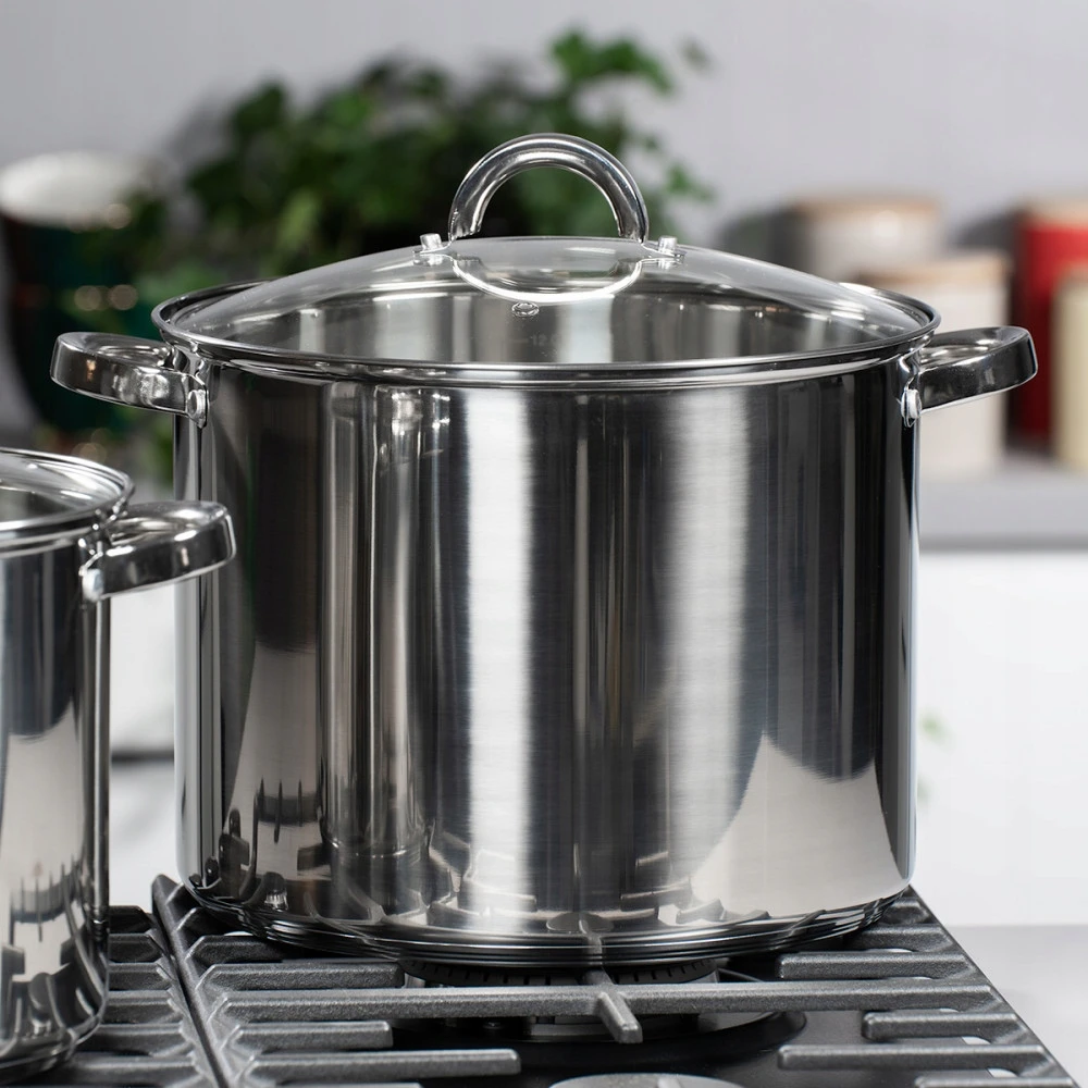 Prymus GASTRONOMINIS GASTRONOMINIS PUODAS iš nerūdijančio plieno, 12L 28cm, DIDELIS INDUKCIJA