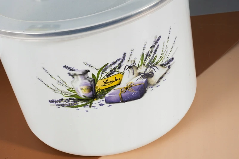 PRYMUS tradicinis emaliuotas puodas su dangteliu, 4,5l, vėjo malūno pieno puodas