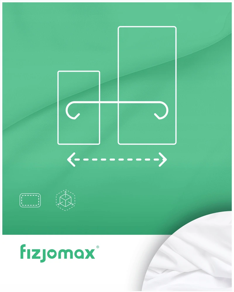 Prześcieradło 80x190 cm do łóżeczka balta Tencel su gumką Premium Fizjomax