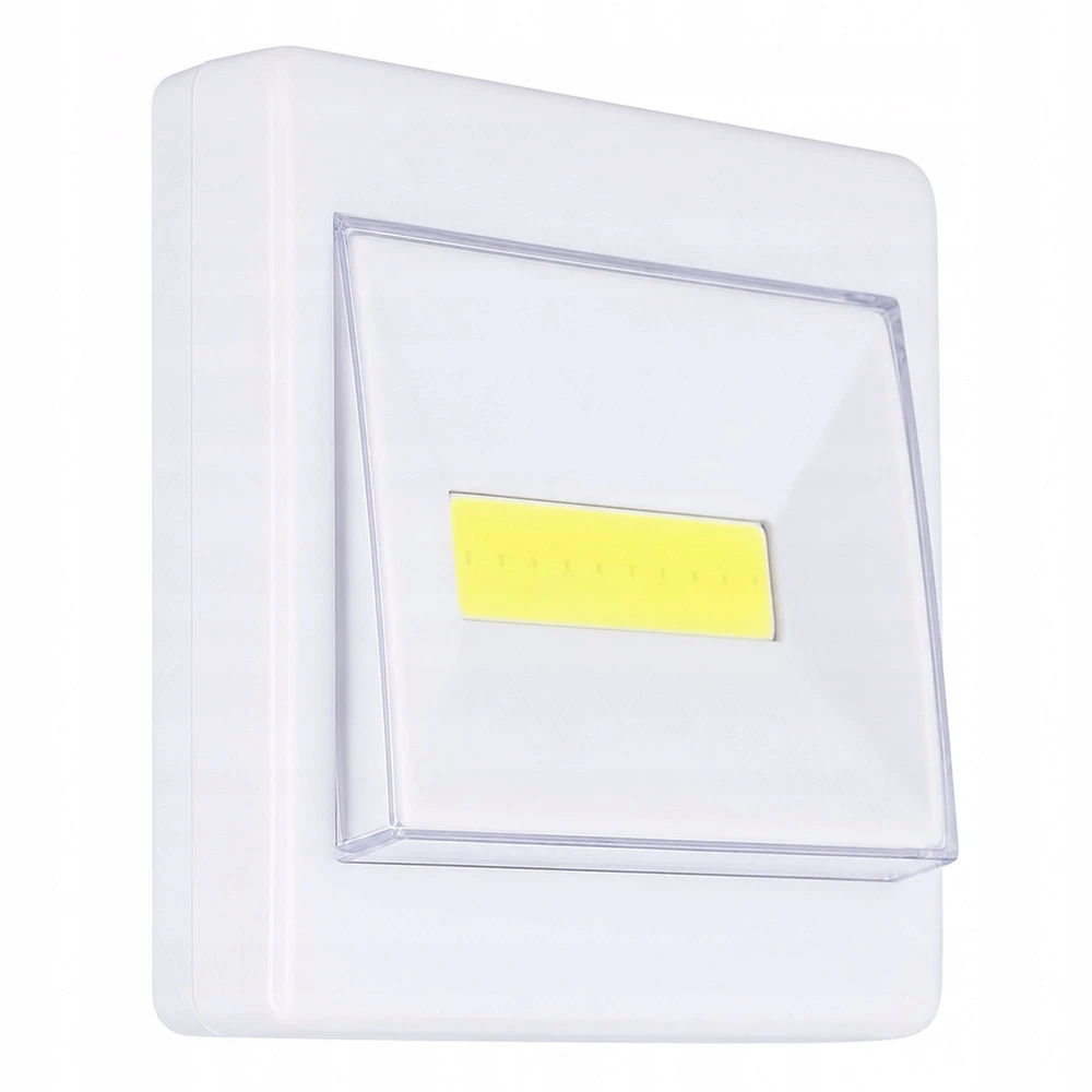 Przydasiepl NAKTINĖ LEMPA COB LED JUNGIKLIS VEIKIA 3W BATERIJA + MAGNETINĖ LEMPA SPINTELEI