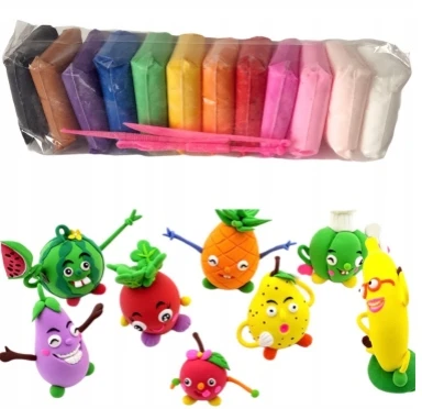 Przydasie.pl PLASTICINE PUTO POLIMERAS MOLIS 12 vnt