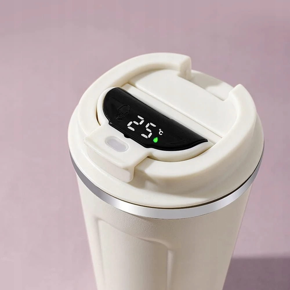 Przydasiepl TERMINIS PUODULIS KAVAI IR ARBATAI THERMOS 500ml EKRANAS LCD EKRANAS SMART