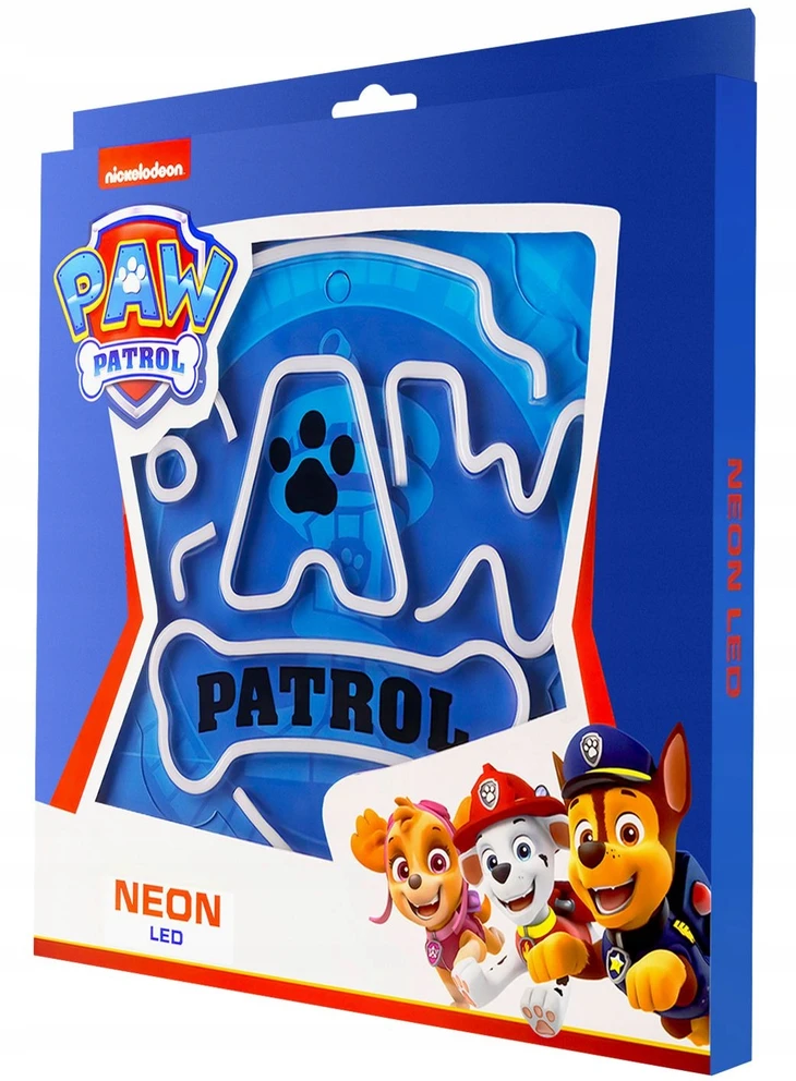 Psi Patrol Neoninė LED lemputė su stovu Paw Patrol – logotipas OW-120146