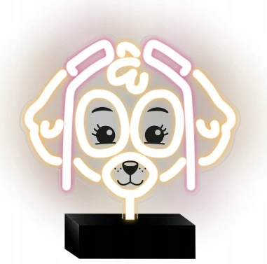 Psi Patrol Neoninė LED lemputė su stovu Paw Patrol – Skye OW-120546
