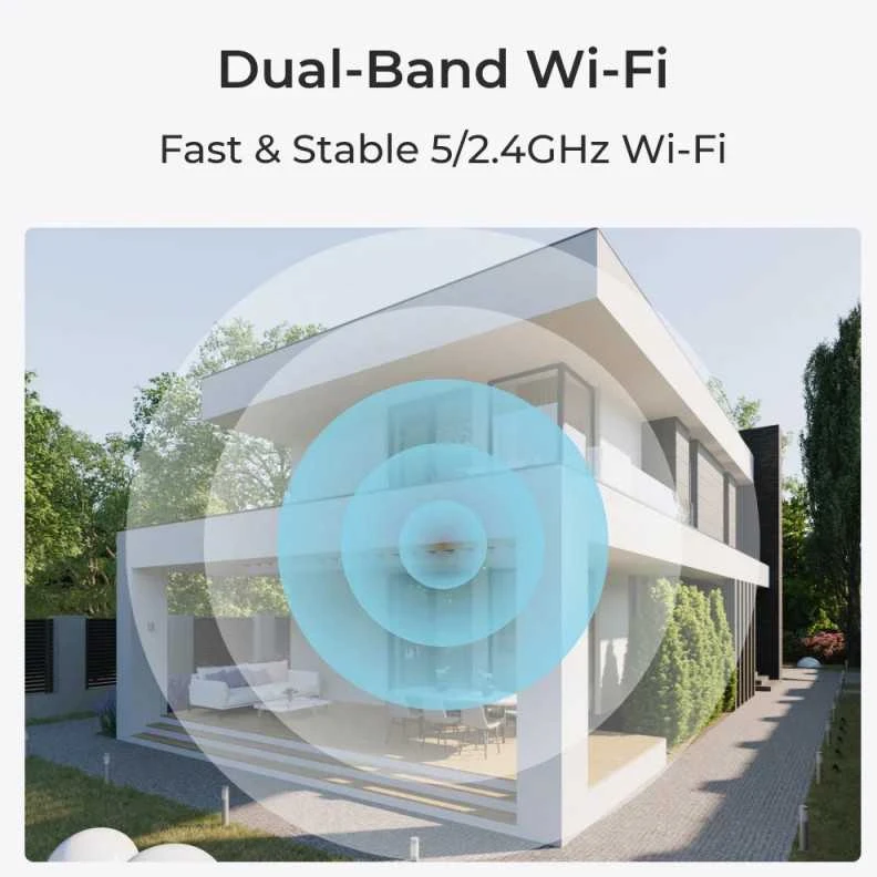 Reolink E serijos E330 išmanioji 5 MP IP vidinė pasukama stebėjimo kamera su Wi-Fi