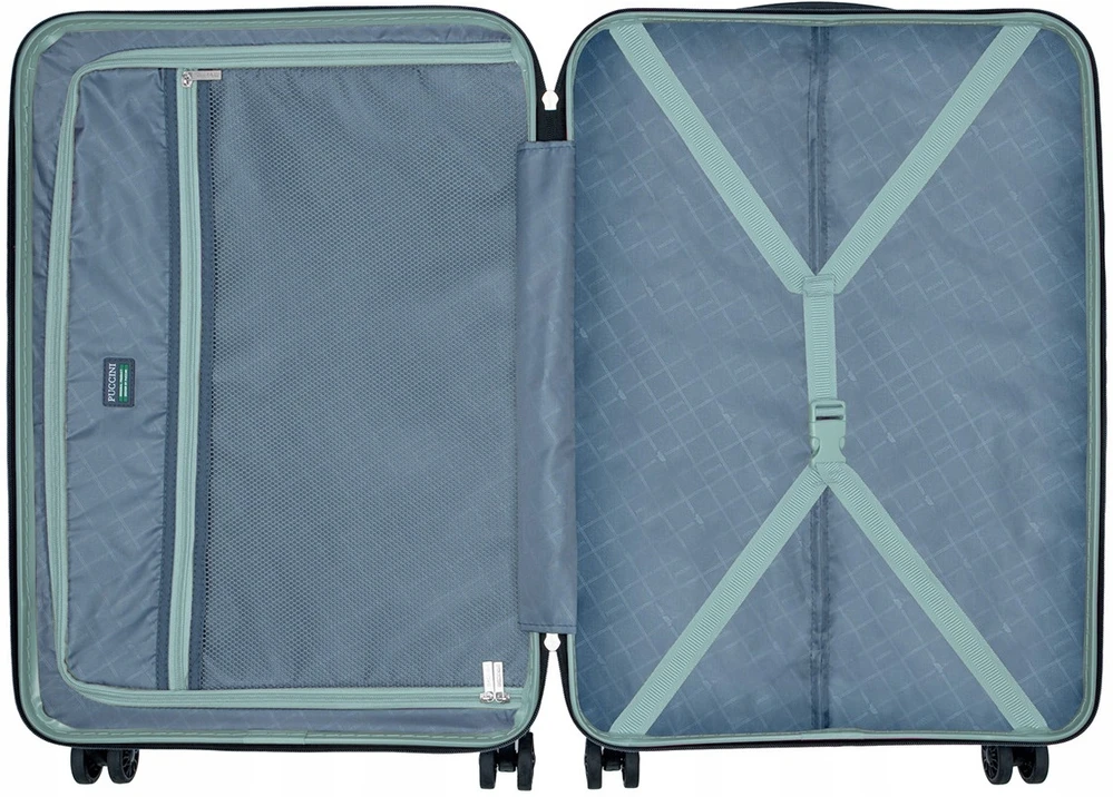 Kelioninis PU81S Puccini vidutinis lagaminas 55L polikarbonatas polikarbonatas Valencia 3,1kg