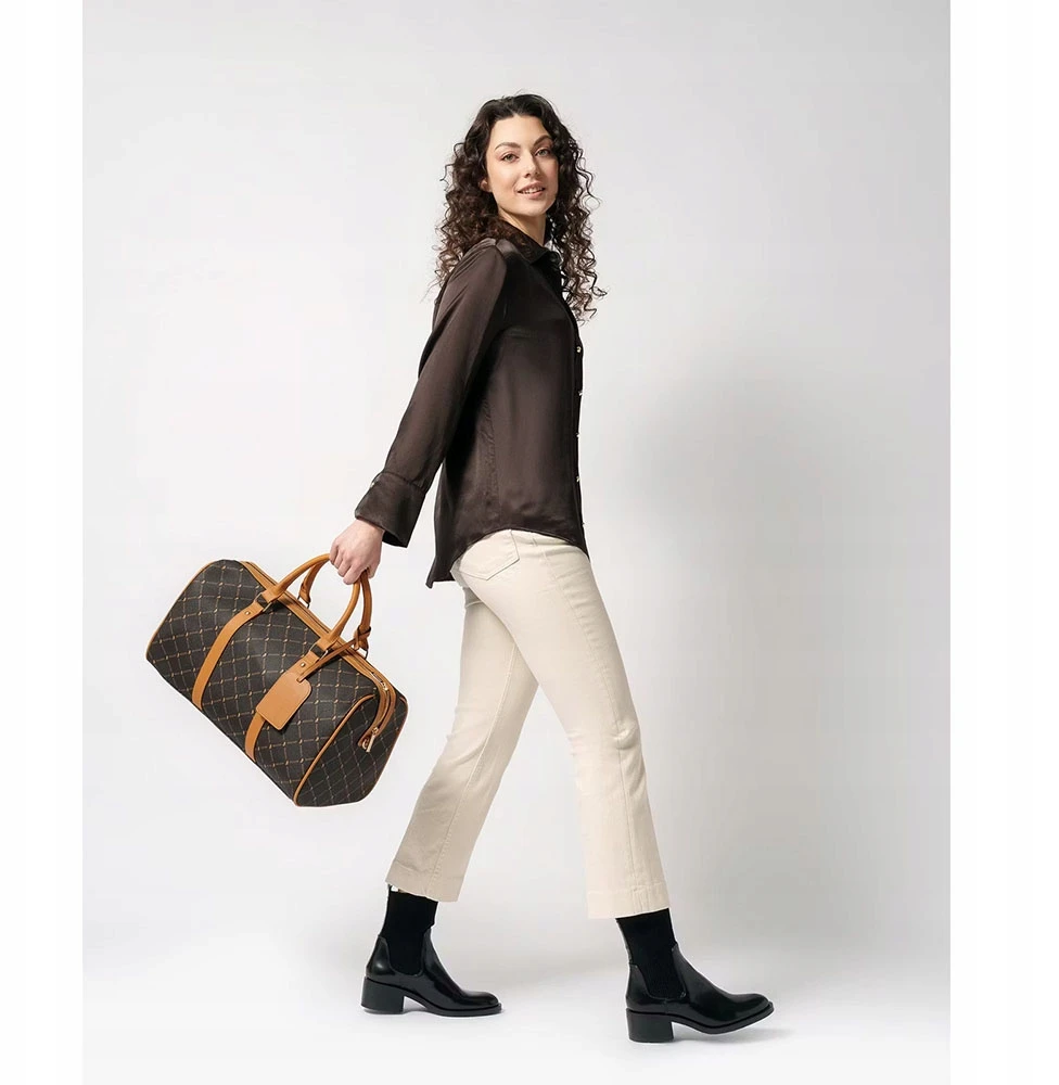 Puccini kelioninė rankinė duffle bag, ruda, Blxp0058w-2
