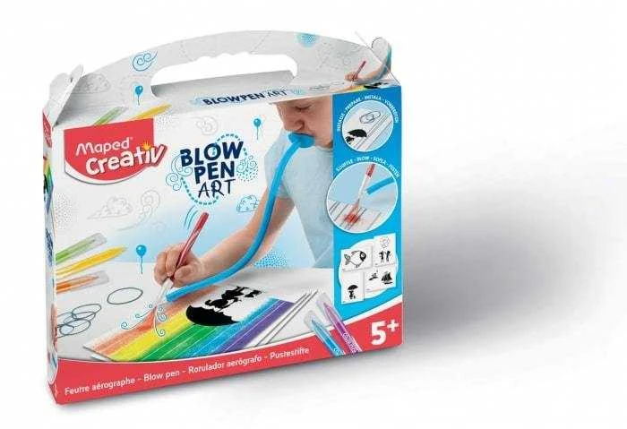 Pučiamų flomasterių komplektas MAPED Creativ Blow Pen String’Art