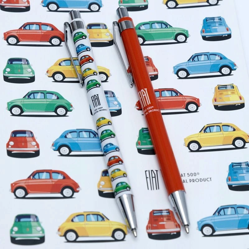 Puckator Rinkinys 2 Retro Fiat 500 rašikliai