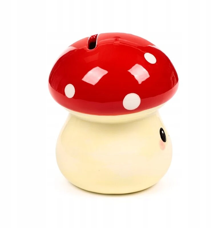 Puckator SKARBONKA CERAMICZNA MUCHOMOR FAJNY PREZENT DLA KAŻDEGO KTO LUBI OSZCZĘDZAĆ