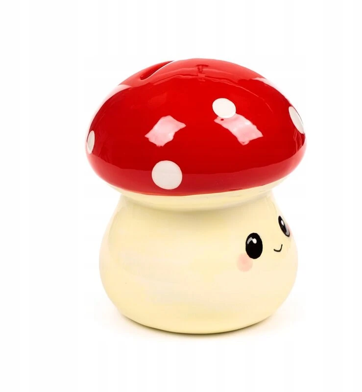 Puckator SKARBONKA CERAMICZNA MUCHOMOR FAJNY PREZENT DLA KAŻDEGO KTO LUBI OSZCZĘDZAĆ