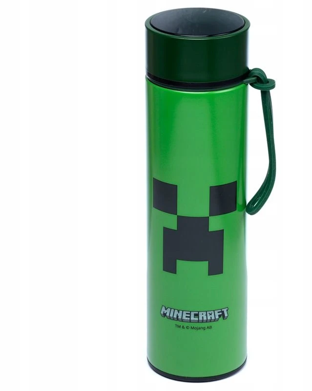 Gertuvė Puckator Termosas su termometru Minecraft Creeper 450ml