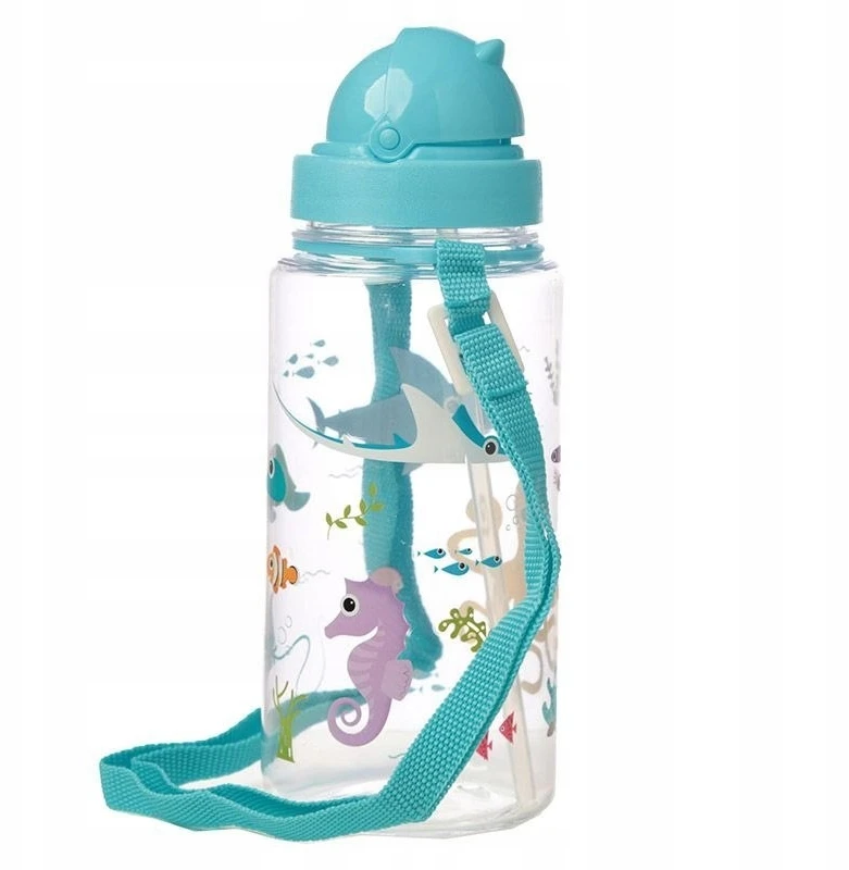 Puckator Vaikų gertuvė su šiaudeliu 450ml "jūros būtybės"