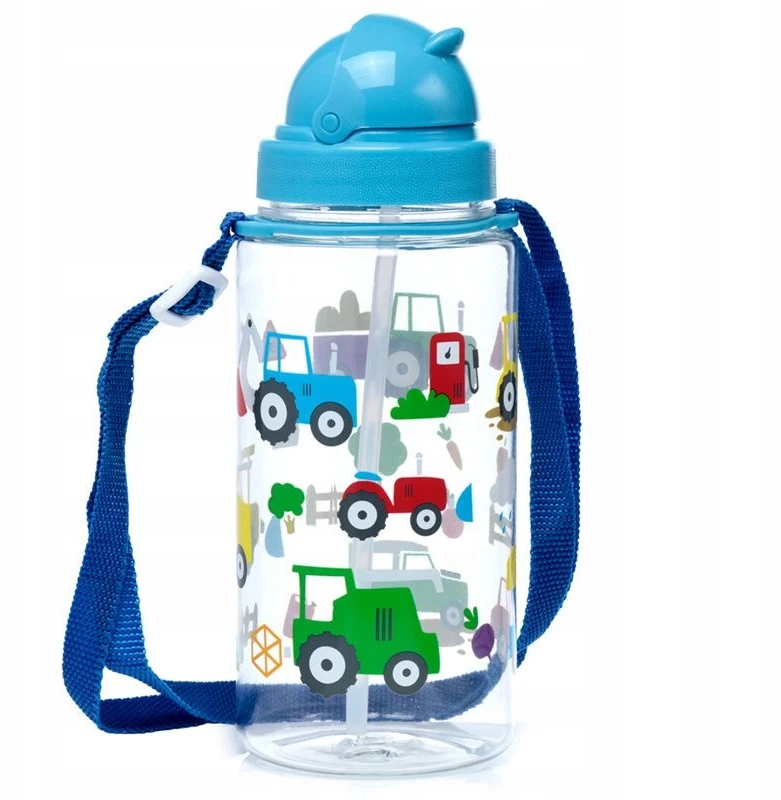 Puckator Vaikutis gertuvė su šiaudeliu 450ml "maži Traktoriai"