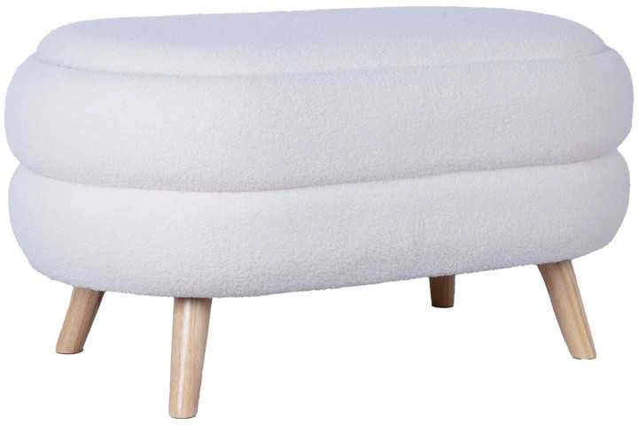 Home4You Pufas HANA Balta 87x48,5x46cm
