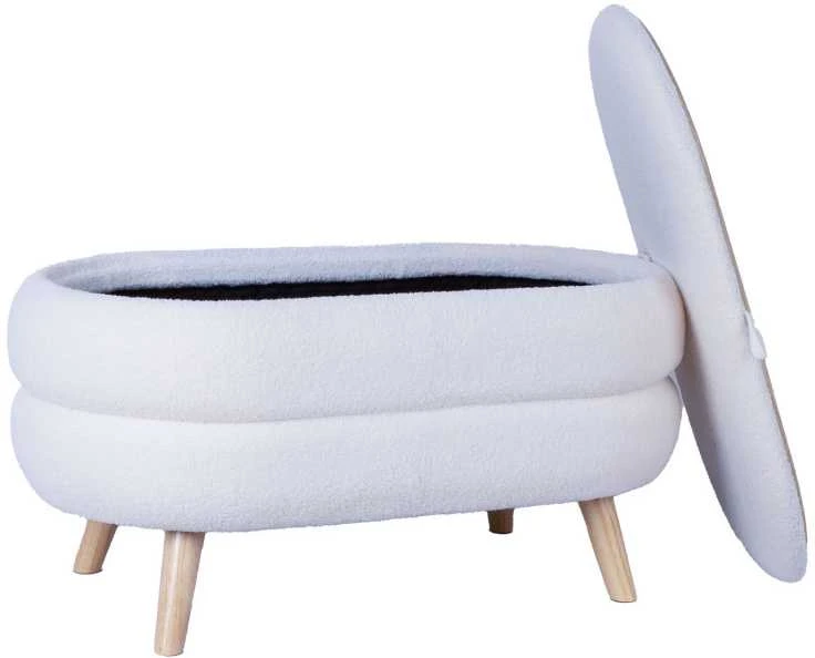 Home4You Pufas HANA Balta 87x48,5x46cm