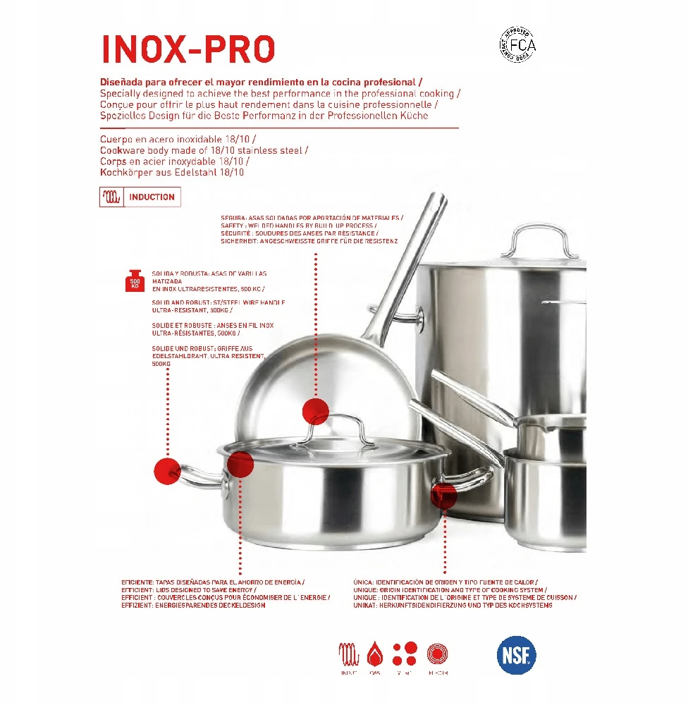 Pujadas Vollrath Inox Pro profesionalus puodas 3.0