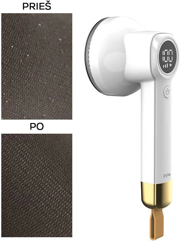 Įkraunamas pūkų rinkiklis Zyle ZY119LN, baltas, 9W