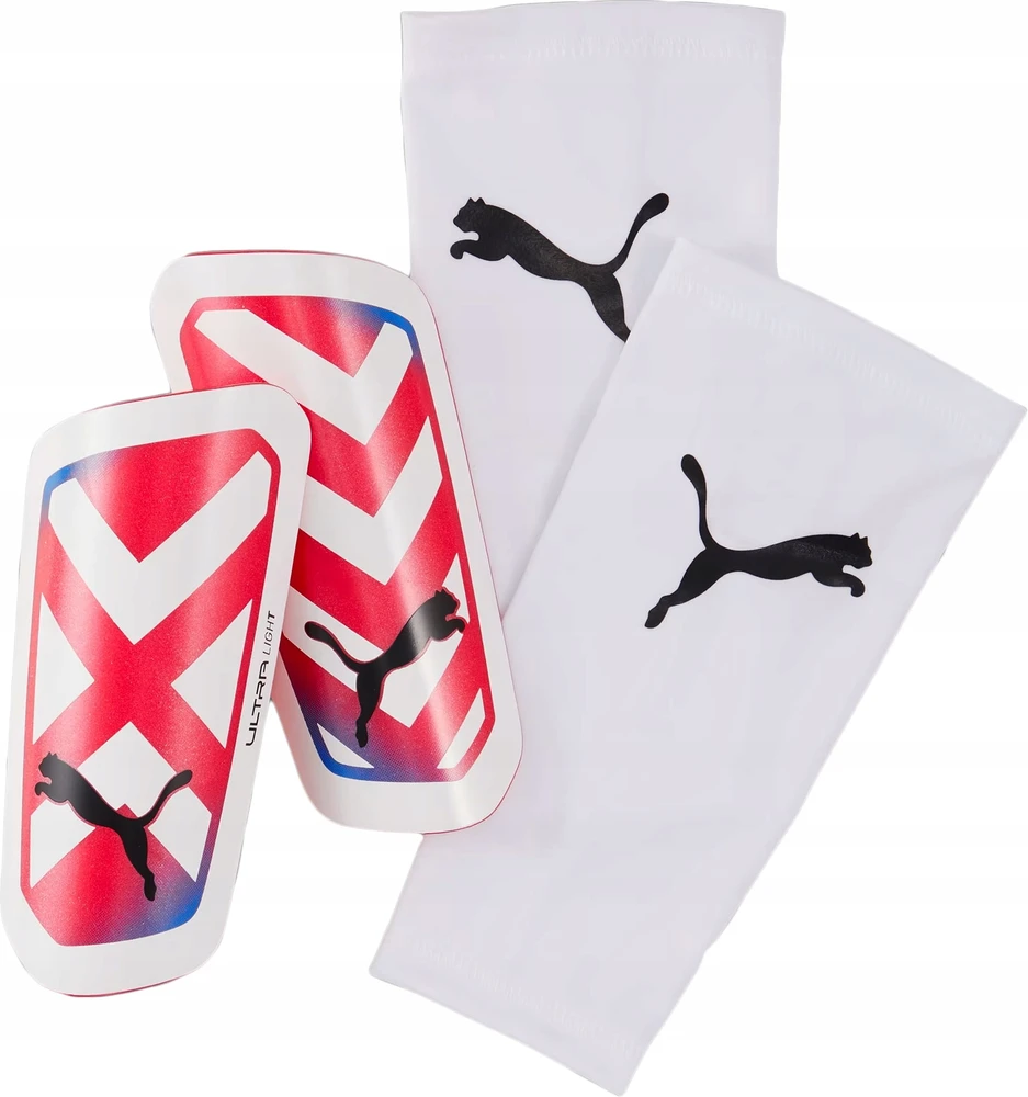 Puma Futbolo Apsaugos Ultra Light Sleeve Baltas Raudona 030873 05