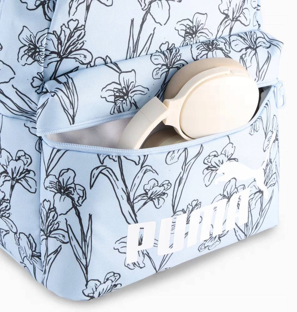 PUMA Rinkinys 2W1 Kuprinė I PIÓRNIK CLASSIC Mėlynas FLORAL SET SZKOLNY W KWIATY