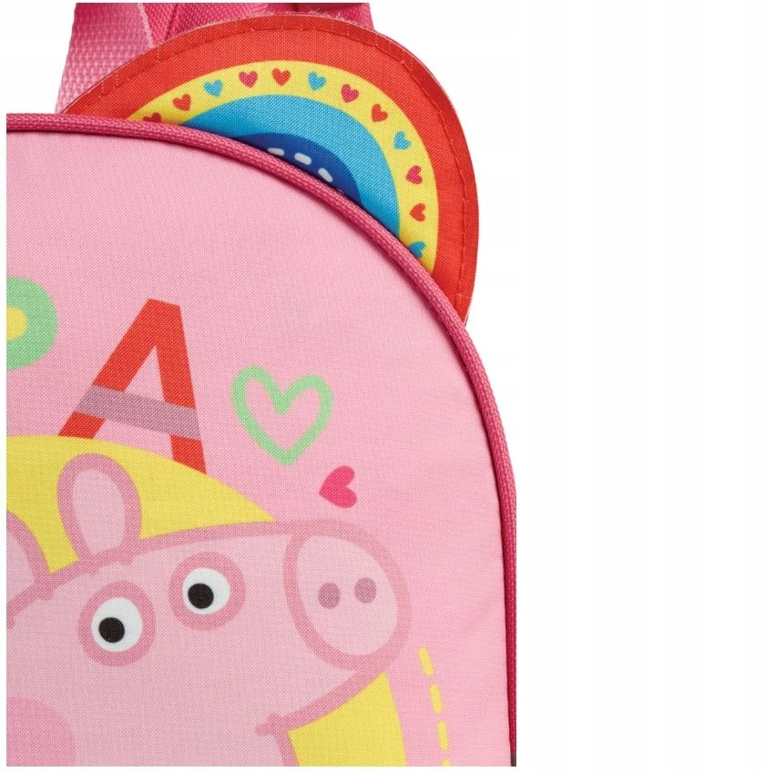 Punta Peppa Pig vaikiška mokyklinė kuprinė, rožinė, 6L