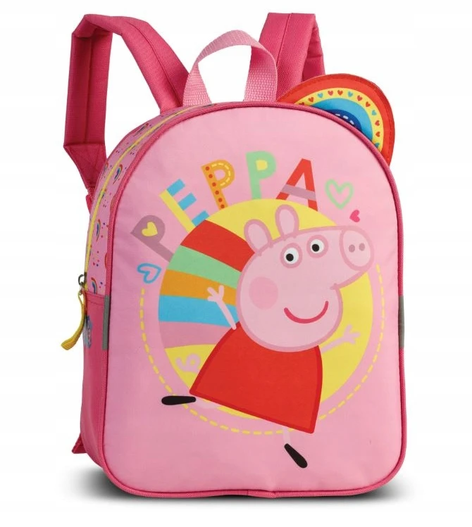 Punta Peppa Pig vaikiška mokyklinė kuprinė, rožinė, 6L