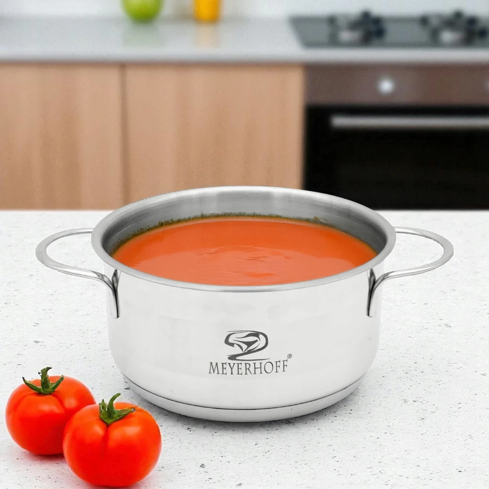 Puodas 1,6 l Tradicinis su dangčiu nerūdijančio plieno 16 cm Meyerhoff indukcija