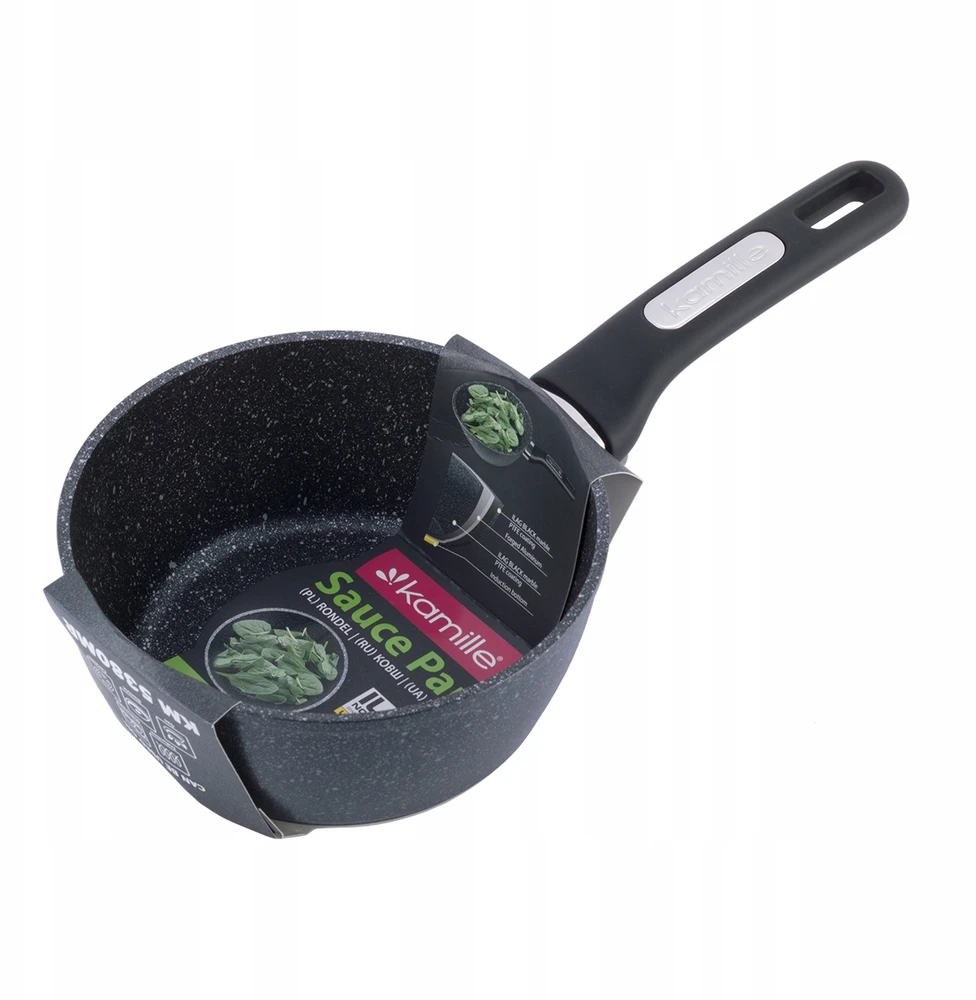 PUODAS 18 cm PUODAS MARMURINIS PUODAS DUJŲ INDUKCINIS KAMILLE