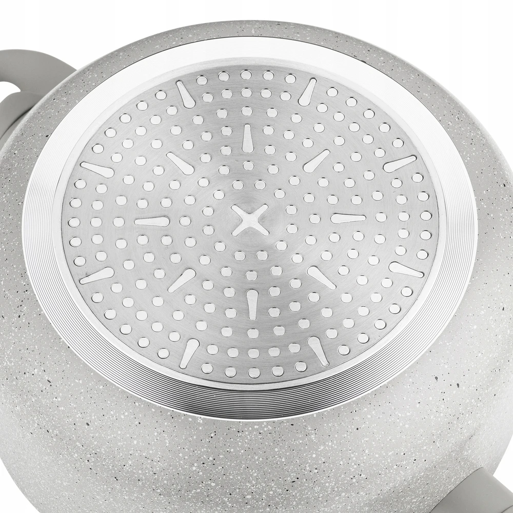 Puodas aluminiowy Florina Isla 20 cm 2,4L smėlio spalva nieprzywierający indukcija