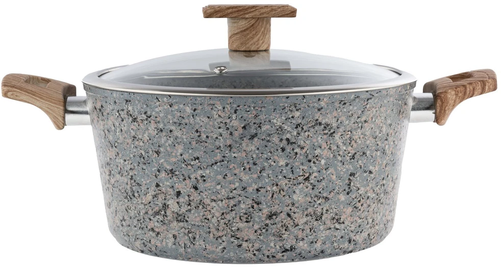 Dajar Puodas AMBITION SILVERSTONE, aliuminis, su dangčiu, tinka ir indukcinei viryklei, ø 20 cm., 3,3 L