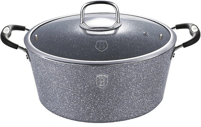 Dajar Puodas AMBITION SILVERSTONE, aliuminis, su dangčiu, tinka ir indukcinei viryklei, ø 24 cm., 6 L