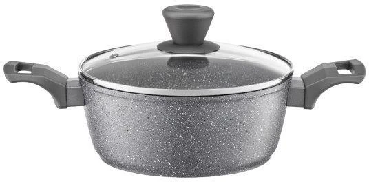 Dajar Puodas AMBITION SILVERSTONE, aliuminis, su dangčiu, tinka ir indukcinei viryklei, ø 24 cm., 6 L