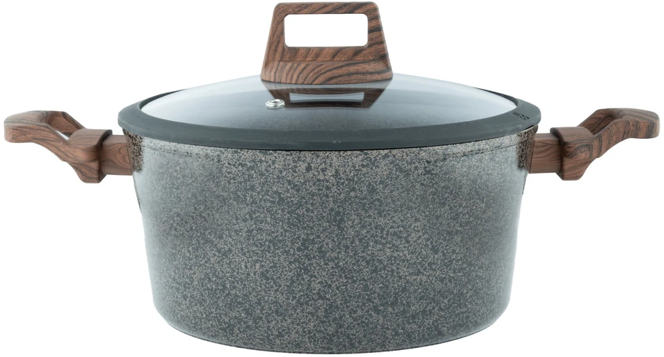 Dajar Puodas AMBITION SILVERSTONE, aliuminis, su dangčiu, tinka ir indukcinei viryklei, ø 20 cm., 2 L