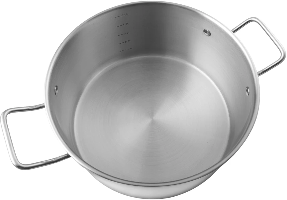 Puodas su nerūdijančio plieno dangčiu Dvynių berretti, 18 cm