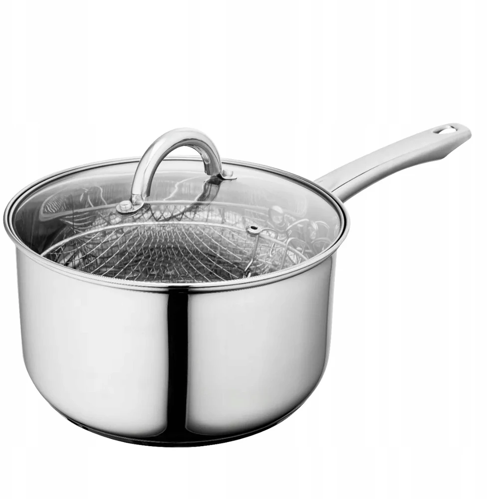Puodas bulvytėms ir spurgoms su sieteliu Altom Design Fabio 4,5 l 22 cm