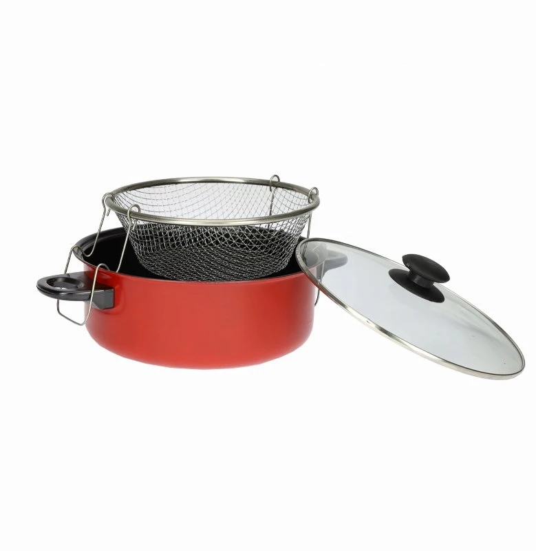 PUODAS BULVYTĖMS IR VIŠTAI 24 cm SU filtru ir stikliniu dangčiu