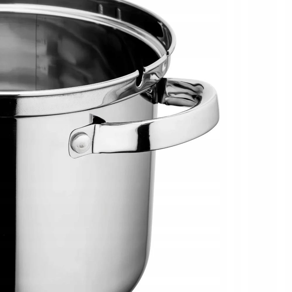 Puodas FRIES, grynuoliams, makaronams + sietelis, Altom Design Fabio garintuvas, 3,6 l