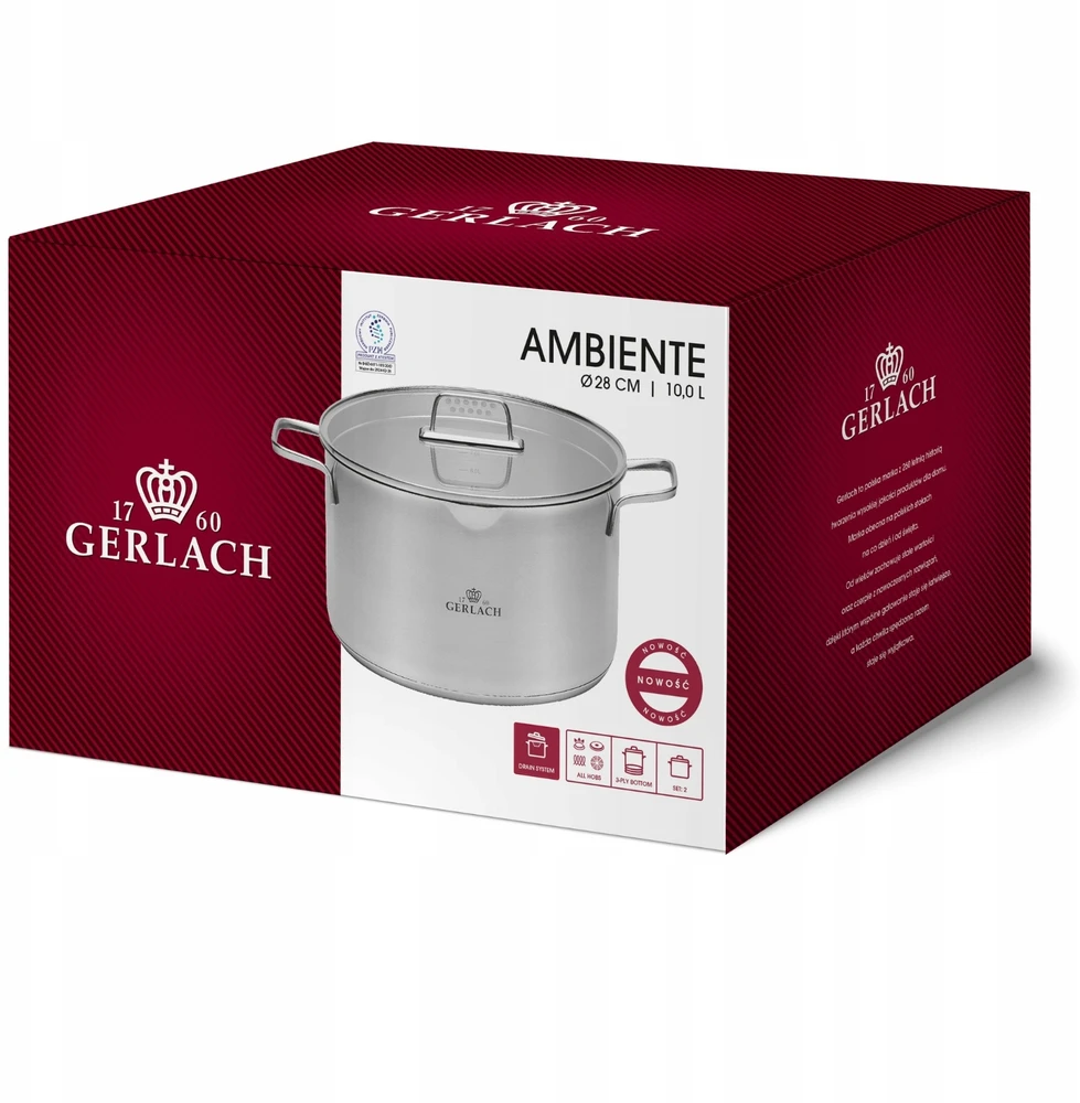 Puodas Gerlach AMBIENTE 10L