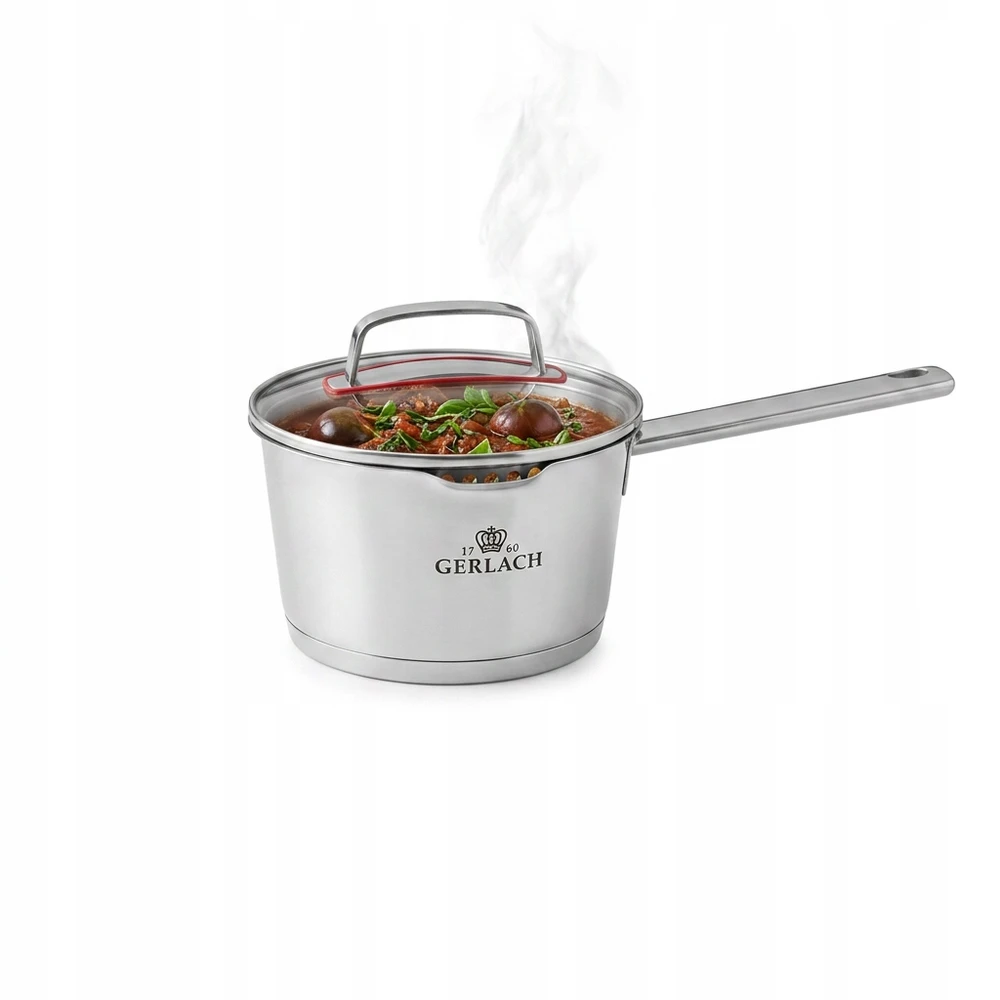Puodas GERLACH SUPERIOR 1,5 l su dangteliu 16 cm / nerūdijantis plienas