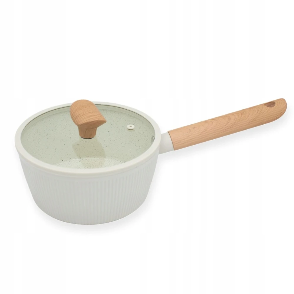 Puodas Gran su dangteliu 18 cm 1,6 l smėlio-pilkos spalvos aliuminio DUKA