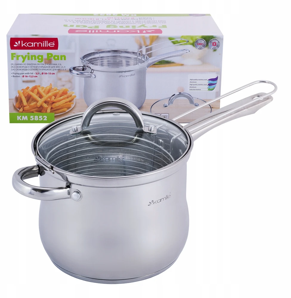 Puodas-gruzdintuvė su sieteliu 3,5l,Kamille