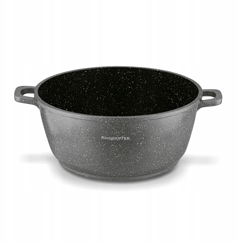 PUODAS INDUKCIJA Nelipnus DIDELIS Konighoffer Pollo Pilkas 6,3 l 28cm
