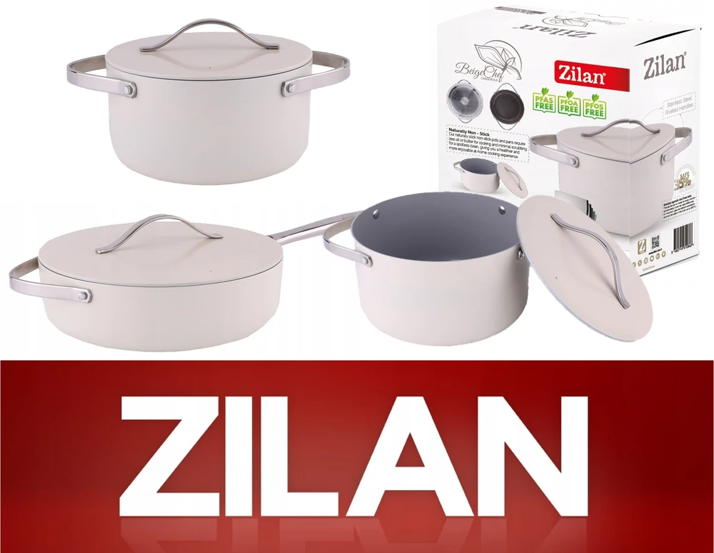 PUODAS INDUKCINĖ NEPRIKLAVIMAS ORKAITĖ ZILAN rusvai gelsvas Chef 20cm, 2,7L