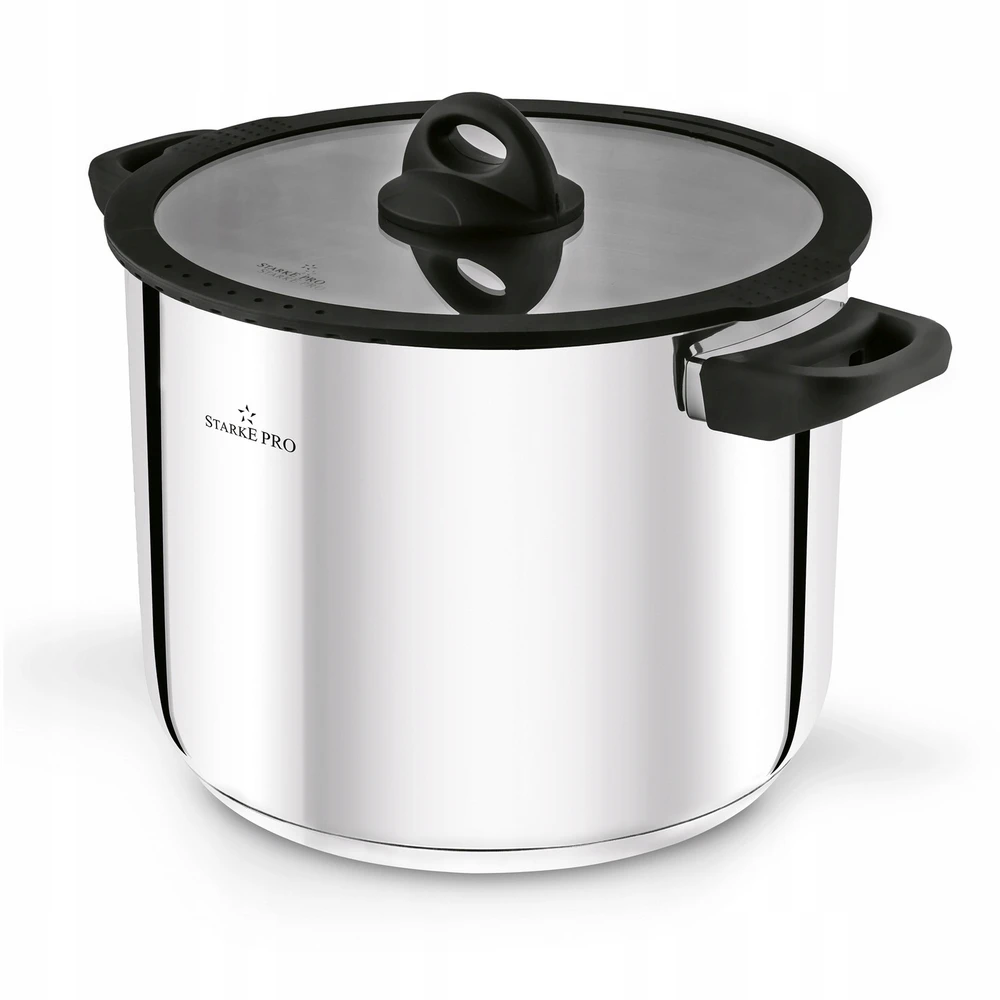 PUODAS INDUKCINIS Aukštas plieno DIDELIS ĮTEMPIMAS Starke Pro Sante 8.5L 24cm