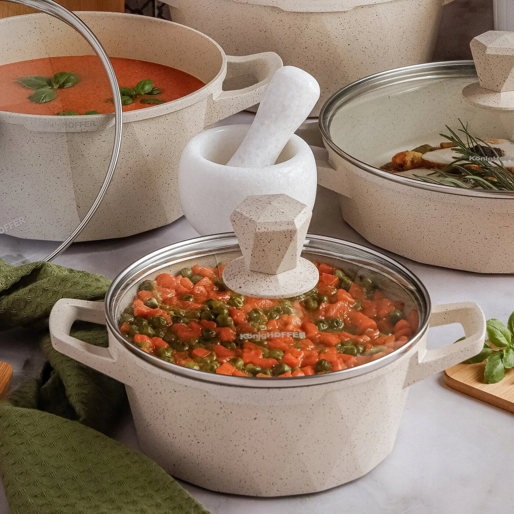 PUODAS Indukcinis su dangteliu, NELIPAUS Konighoffer Corte 2,3 l 20cm
