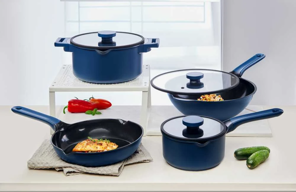Puodas keramine danga su dangčiu Cobalt Ambition 24cm/4.7L visoms kaitlentėms
