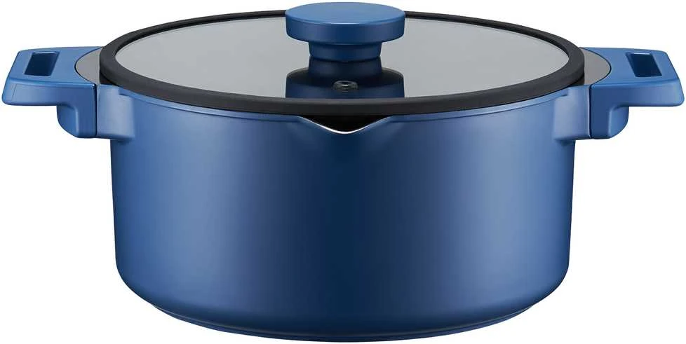 Puodas keramine danga su dangčiu Cobalt Ambition 20cm/2.6L visoms kaitlentėms