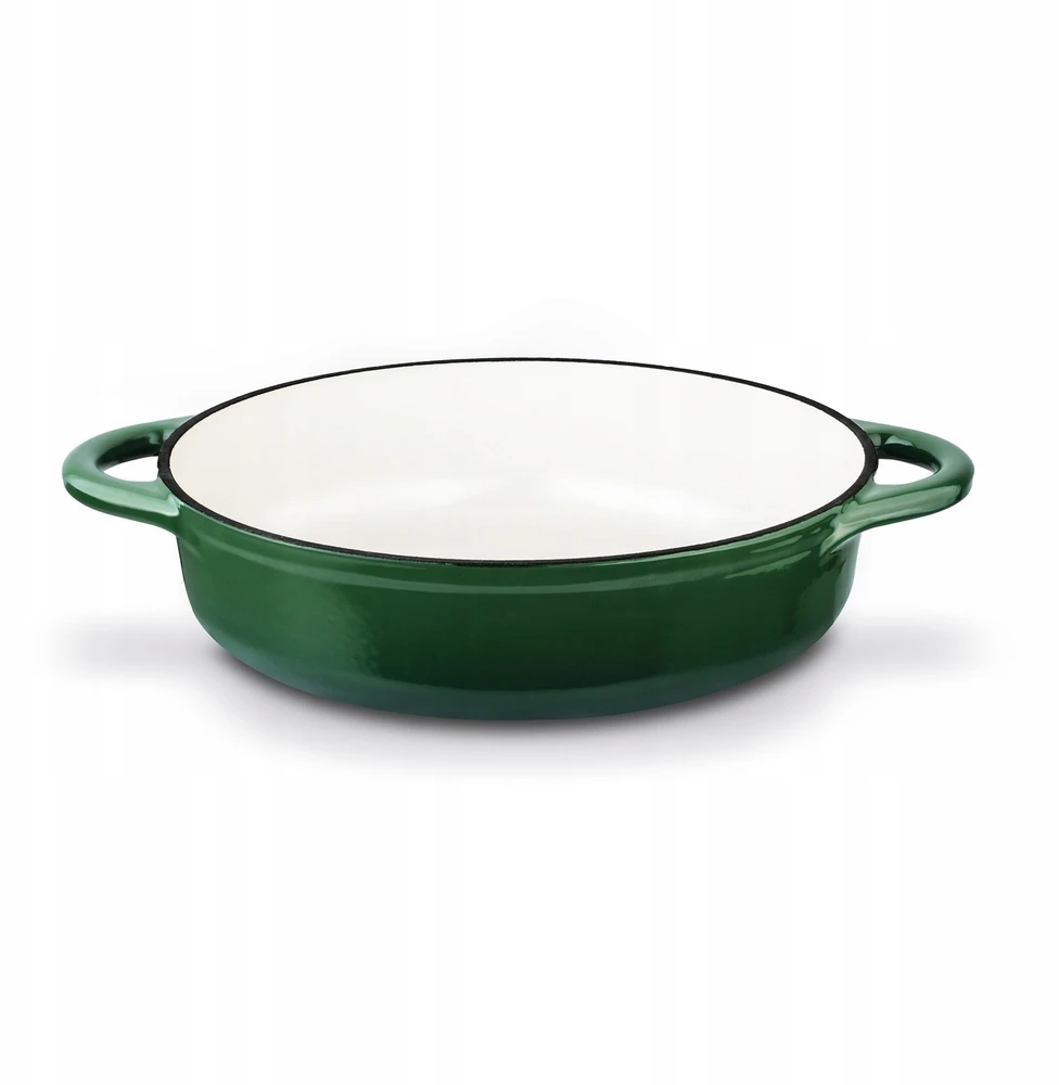 PUODAS Ketaus emalio keptuvė Žalias Round Konighoffer 3L 28x7cm