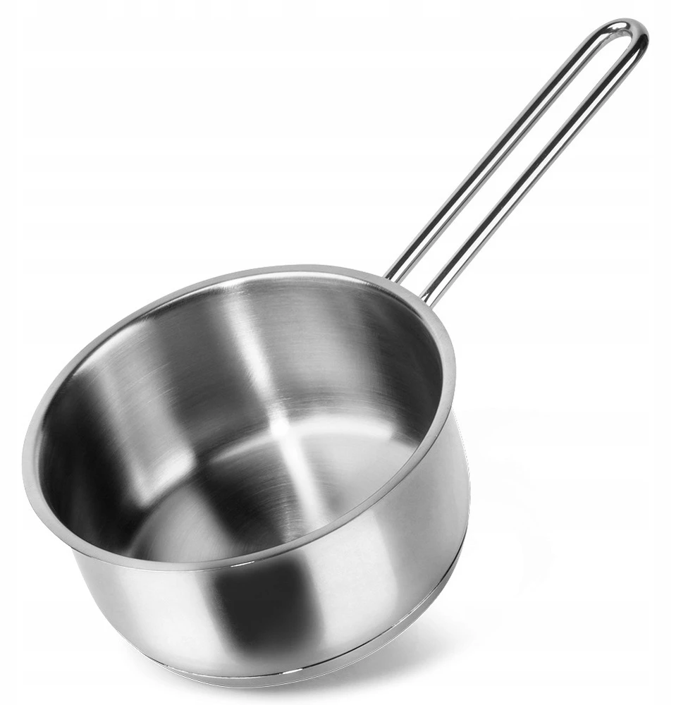 Puodas, mažas puodas su ilga rankena, nerūdijantis plienas, 14 cm, 0,9 l