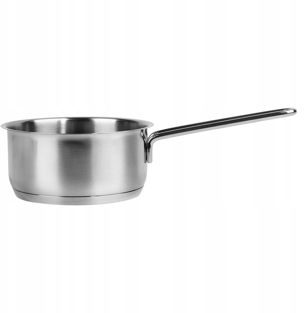 Puodas, mažas puodas su ilga rankena, nerūdijantis plienas, 14 cm, 0,9 l